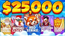WE DID A $25,000 MYSTERY BONUS ONLY BONUS HUNT!!!