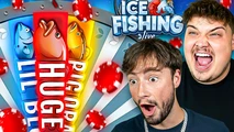 WE SENT $200 SPINS ON ICE FISHING LIVE GAME & HIT A HUGE RED FISH!