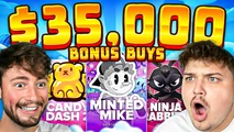 WE GAMBLED $35,000 ON 3 SLOTS!